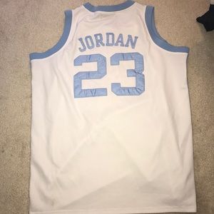 jordan unc jersey white